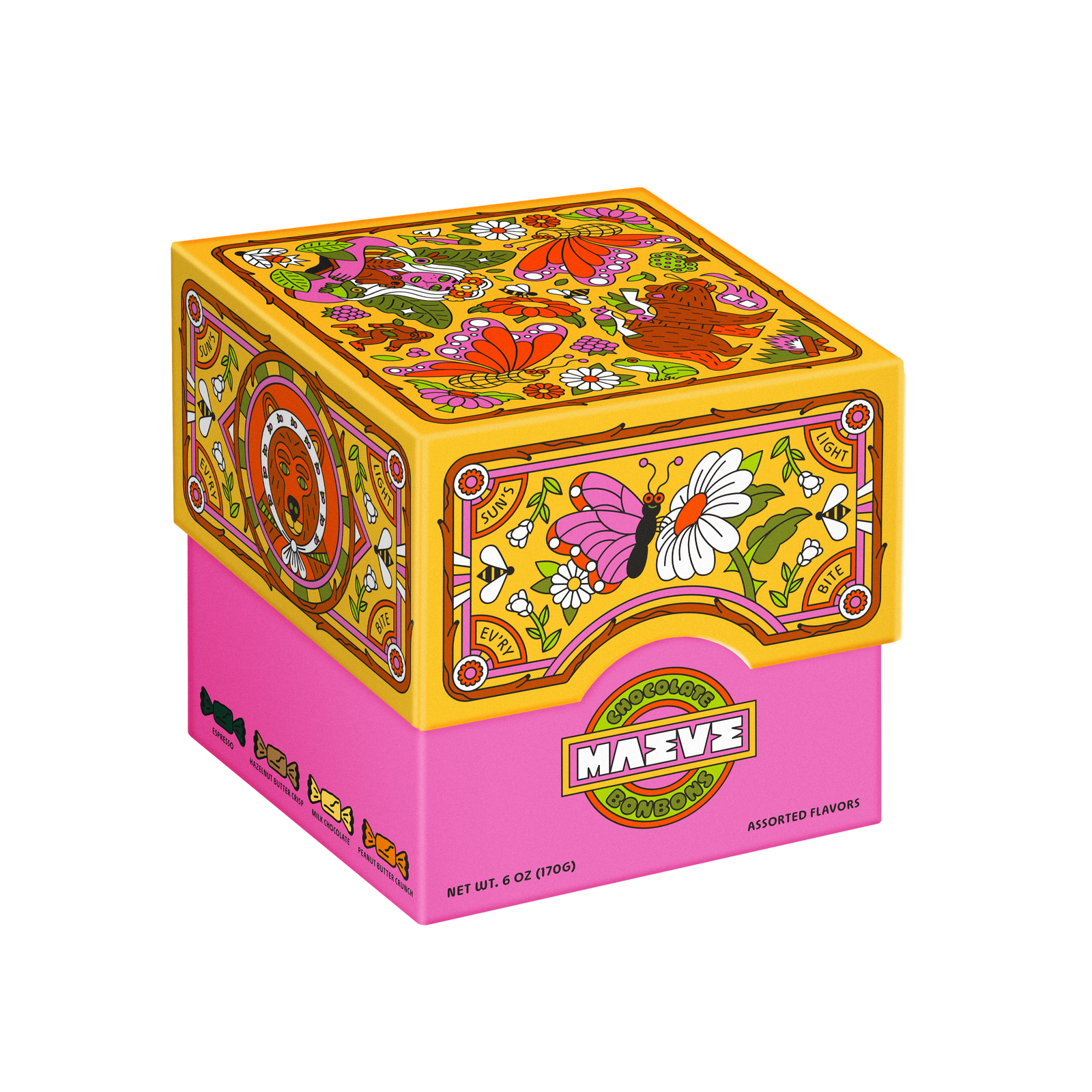 Sun's Light Assorted Chocolate Gift Box | Shop Maeve Chocolate Bonbons