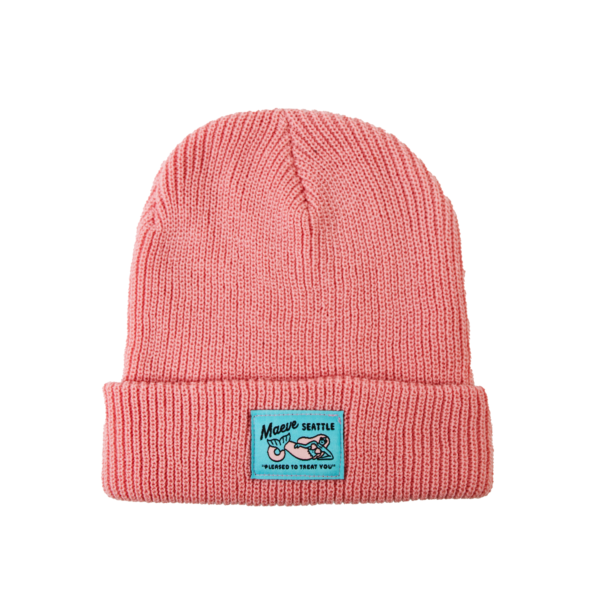 Pink Beanie Hat with Mermaid | Shop Seattle Gifts from Maeve Pink Beanie Hat with Mermaid | Shop Seattle Gifts from Maeve
