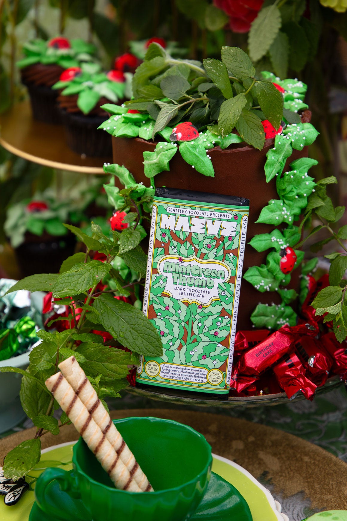 Mint Dark Chocolate Bar | Shop Gretchen's Garden Goodies by Maeve