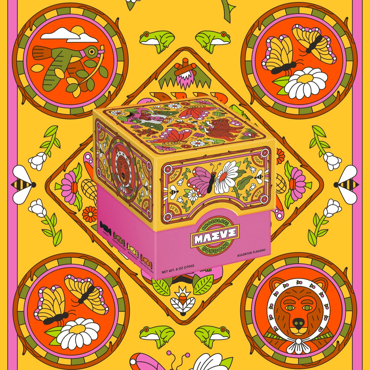 Sun's Light Assorted Chocolate Gift Box | Shop Maeve Chocolate Bonbons