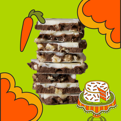 White Chocolate Bar with Carrot Cake Flavor | Maeve Ethical Chocolate White Chocolate Bar with Carrot Cake Flavor | Maeve Ethical Chocolate